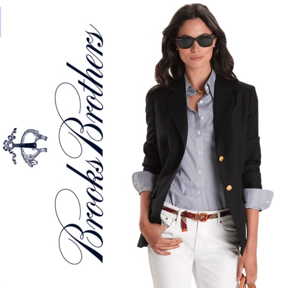 Brooks Brothers Jackets & Blazers - Brooks Brothers 346 Navy Wool Blazer